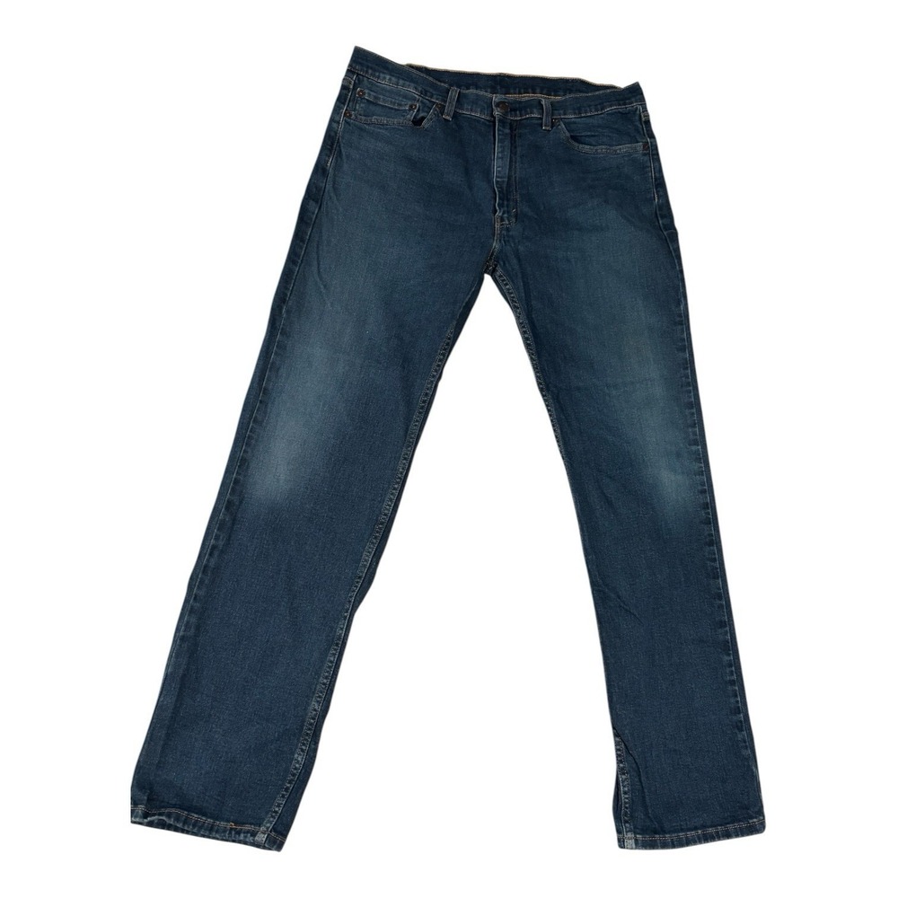 Levis 505 Jeans‎ Mens 38x34 Blue Regular Fit Straight Leg Dark Wash Denim Pants